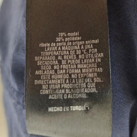 Ted Baker Geo Navy Print Button-Front Shirt 6 - Picture 8 of 9